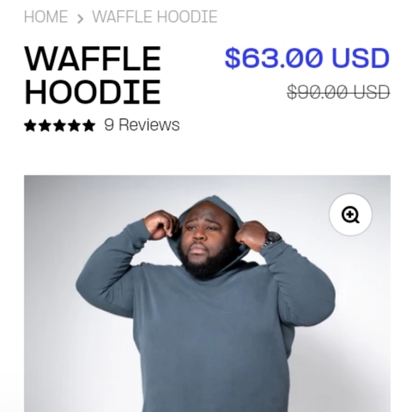 Big & tall hoodie - Picture 1 of 4